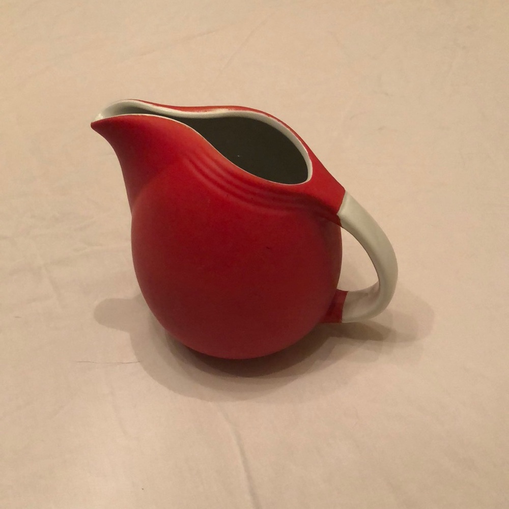 Vintage circa 1940’s to 1950’s Hall’s  red creamer